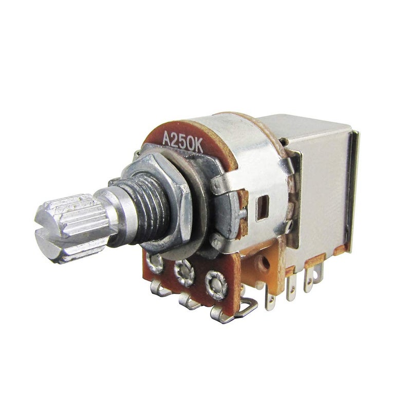 FLEOR 2pcs Push Pull Guitar Pots Short 15mm Split Shaft A250K Audio Taper Potentiometers - Image 4